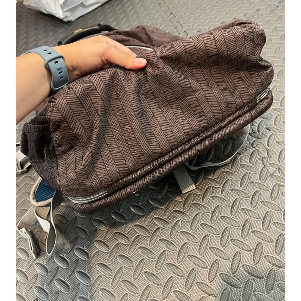 OGIO Backpack Unisex Large Brown Chevron Laptop Protection System Tech Bag